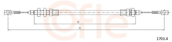Cabo/pedal de gás (de acelerador) Adriauto 1103451 preço, a partir de 21,16 USD