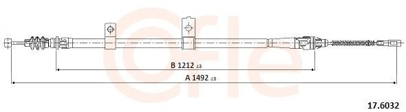 Cabo do freio de estacionamento traseiro esquerdo KIA Sportage preço, a partir de 27,57 USD