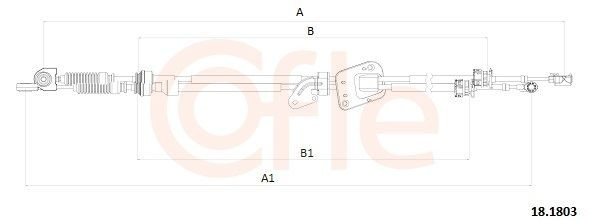 Cabo de mudança duplo para Toyota Corolla  E12