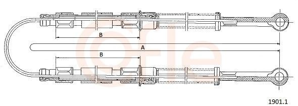 Cabo traseiro direito/esquerdo do freio de estacionamento Fiat Panda preço, a partir de 18,73 USD