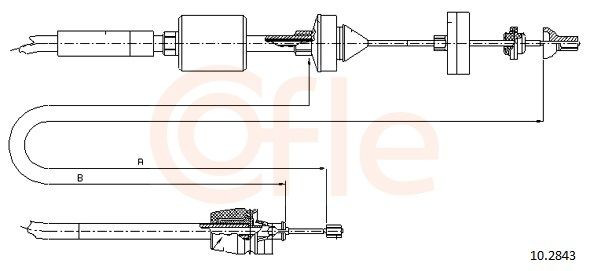 Cabo de embraiagem Beca Cables 612014