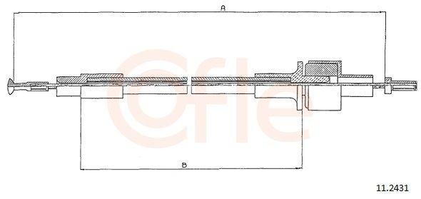  Cabo de embraiagem Ford Sierra II carrinha (BNG) (1987 - 1993) II