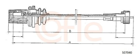 Cabo de acionamento de velocímetro Fiat/Alfa/Lancia 7736875 preço, a partir de 14,53 USD