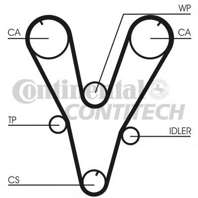  Correia do mecanismo de distribuição de gás, kit Hyundai Sonata IV sedan (EU4) (2001 - 2005) IV