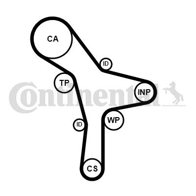 Compre CT1176 Continental/Siemens Correia do mecanismo de distribuição de gás