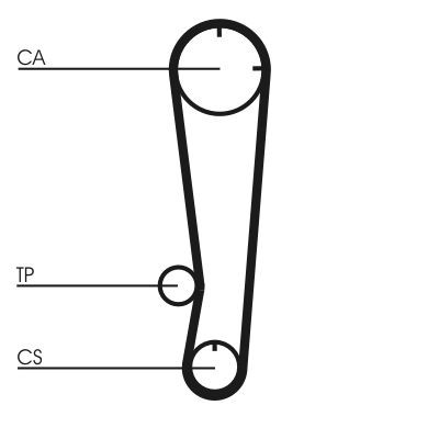 Correia do mecanismo de distribuição de gás, kit para Mitsubishi Lancer C6A, C7A