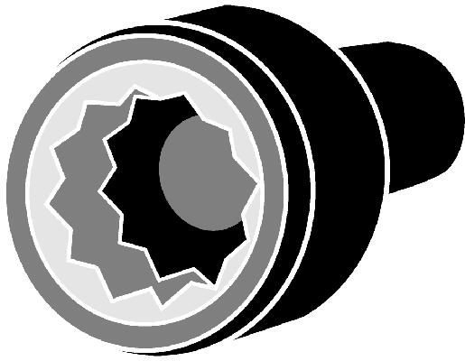 Parafuso de cabeça de motor (CBC) Volkswagen Golf I 155
