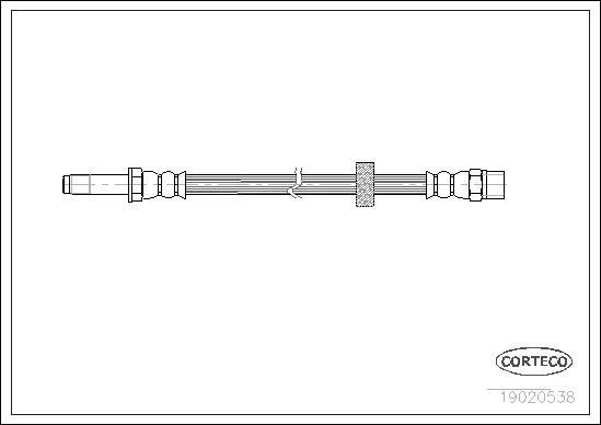Mangueira do freio dianteira Volvo S80 I TS, TH, KV ao melhor preço