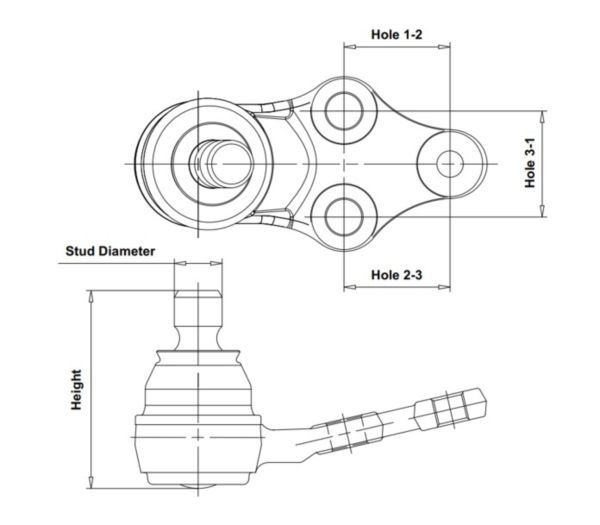 Suporte de esfera inferior CB0531 CTR