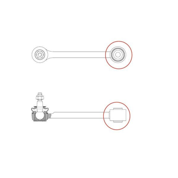 Bloco silencioso traseiro de braço oscilante transversal GV0031 CTR