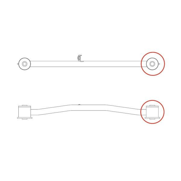Compre GV0124 CTR Bloco silencioso externo traseiro de braço oscilante transversal