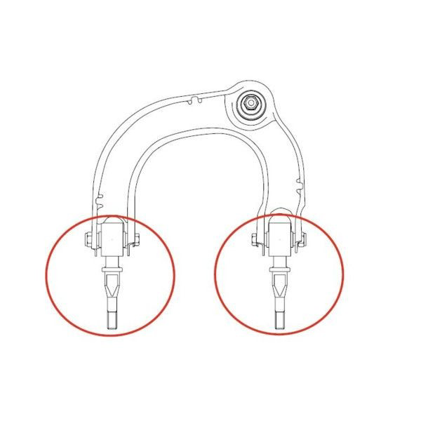 Compre GV0245 CTR Bloco silencioso dianteiro do braço oscilante superior