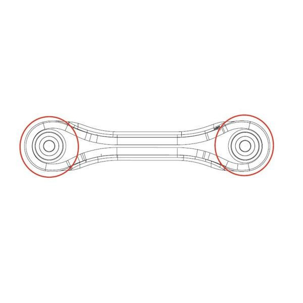 Compre GV0249 CTR Bloco silencioso traseiro de braço oscilante transversal