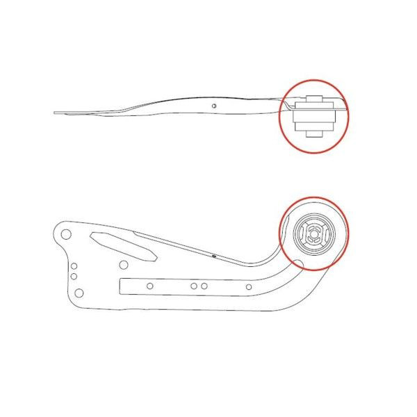 Compre GV0299 CTR Bloco silencioso de braço oscilante traseiro longitudinal