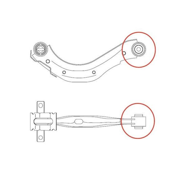 Compre GV0423 CTR Bloco silencioso do braço oscilante superior traseiro