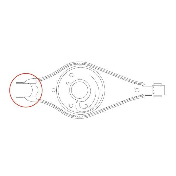 Compre GV0552 CTR Bloco silencioso do braço oscilante inferior traseiro