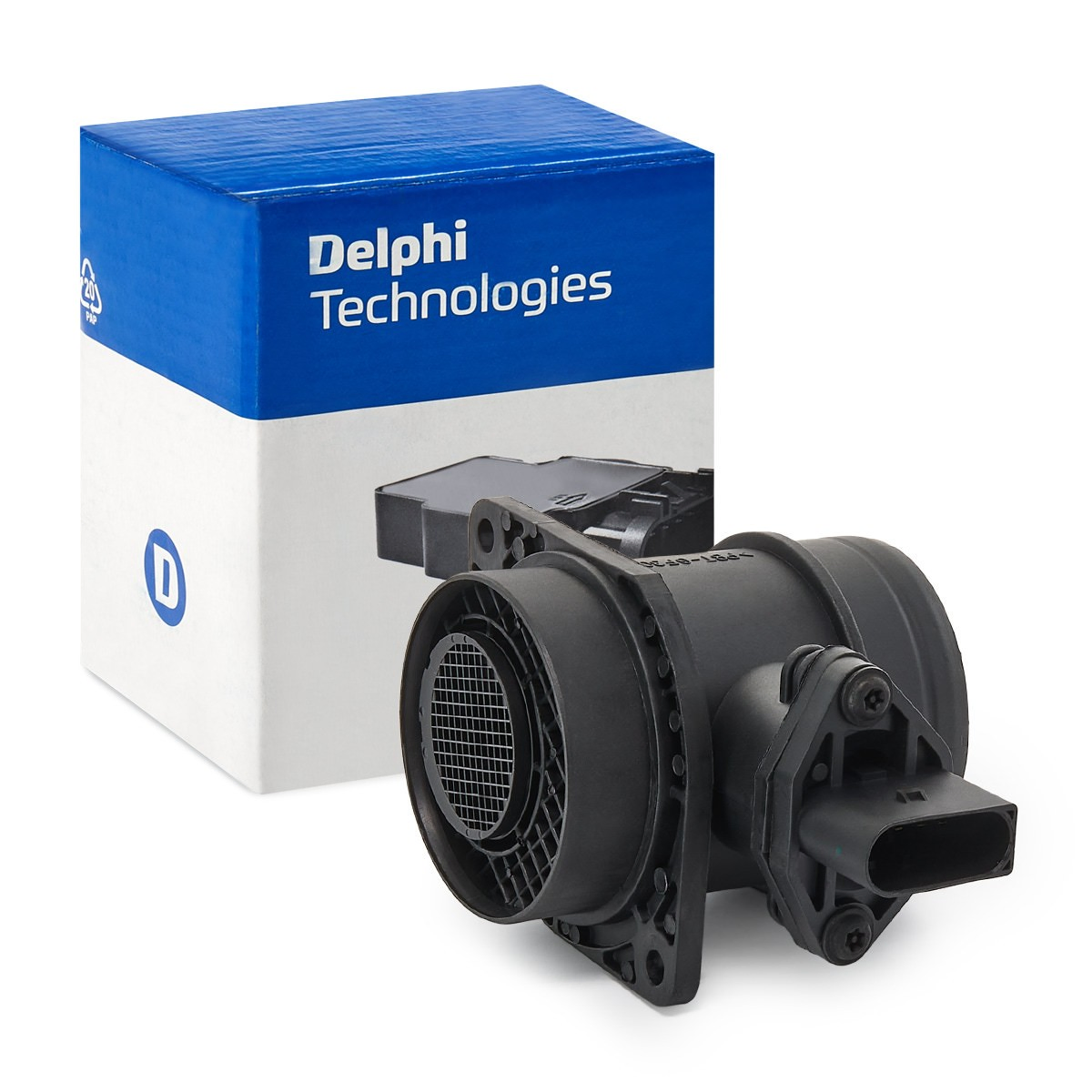 Sensor de fluxo (consumo) de ar, medidor de consumo M.A.F. - (Mass Airflow) AF1024812B1 Delphi