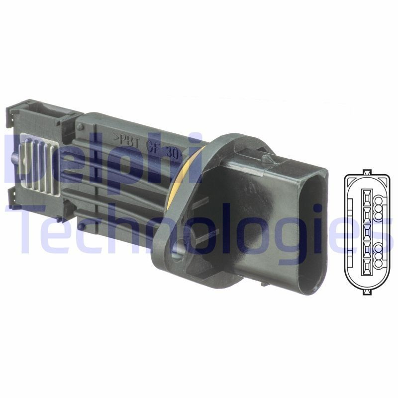 Sensor de fluxo (consumo) de ar, medidor de consumo M.A.F. - (Mass Airflow) Delphi AF1036612B1 preço, a partir de 84,05 USD
