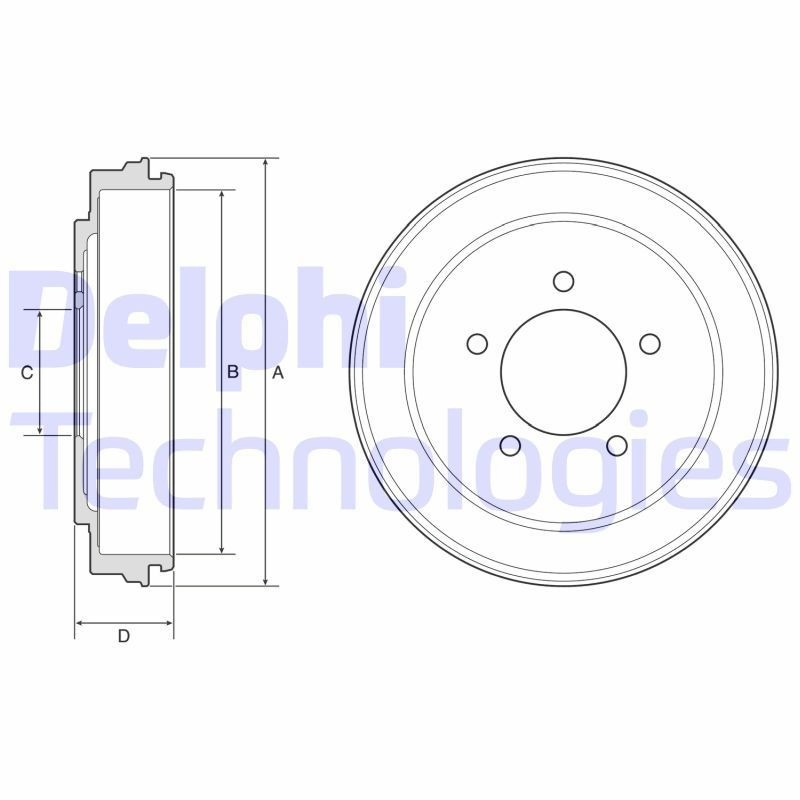 Compre BF600 Delphi Tambor do freio traseiro