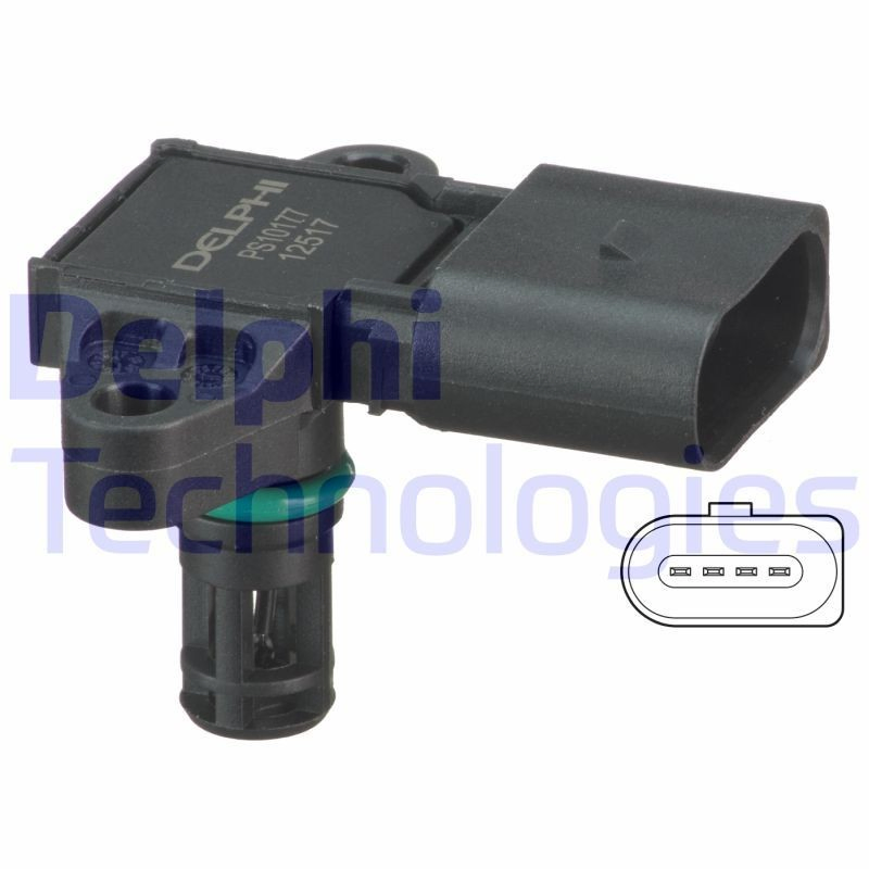 PS10177 Delphi Sensor de pressão no coletor de admissão, MAP