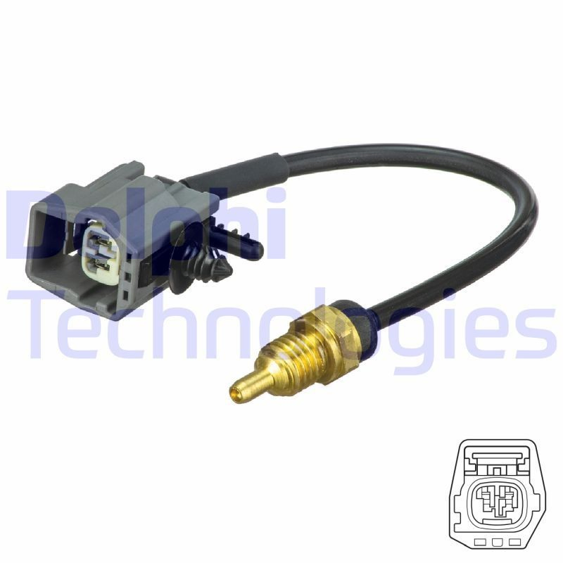 TS10492 Delphi Sensor de temperatura do fluido de esfriamento