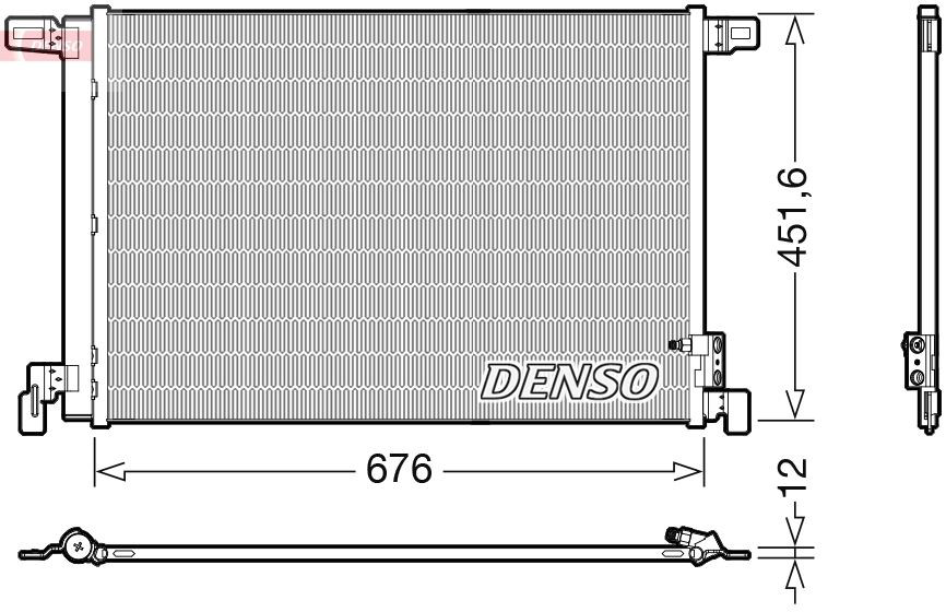 Radiador de aparelho de ar condicionado Denso DCN02008 preço, a partir de 127,29 USD