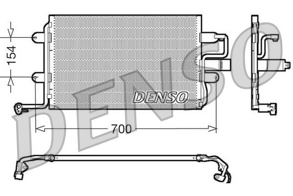 DCN32017 Denso Radiador de aparelho de ar condicionado