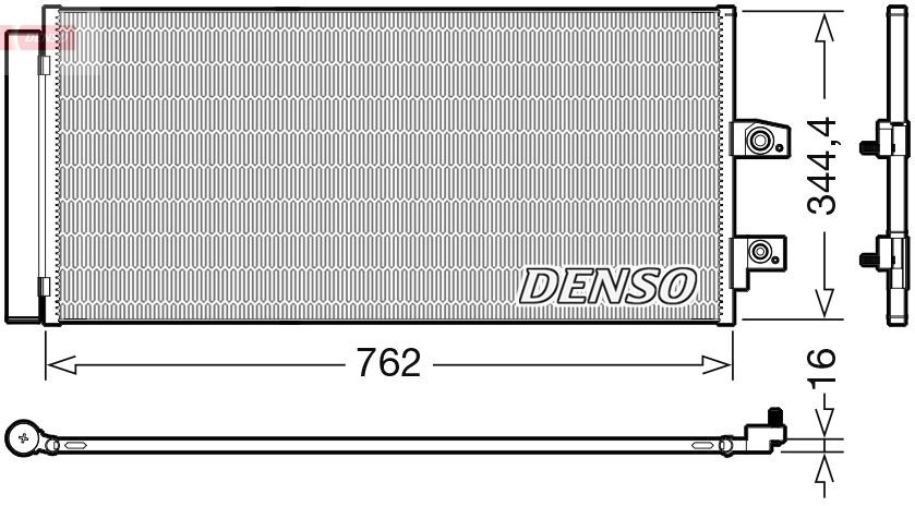 DCN33016 Denso Radiador de aparelho de ar condicionado