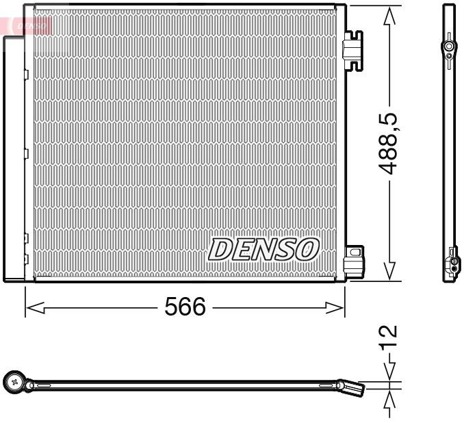 DCN46026 Denso Radiador de aparelho de ar condicionado