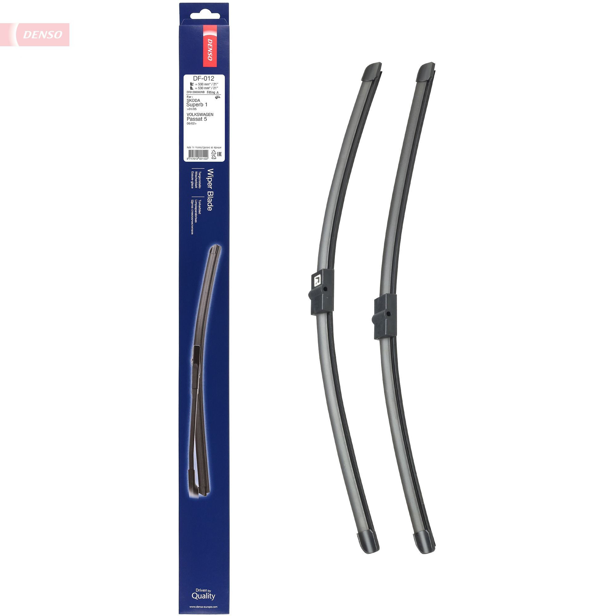 Compre DF012 Denso Limpa-pára-brisas do pára-brisas, kit de 2 un.