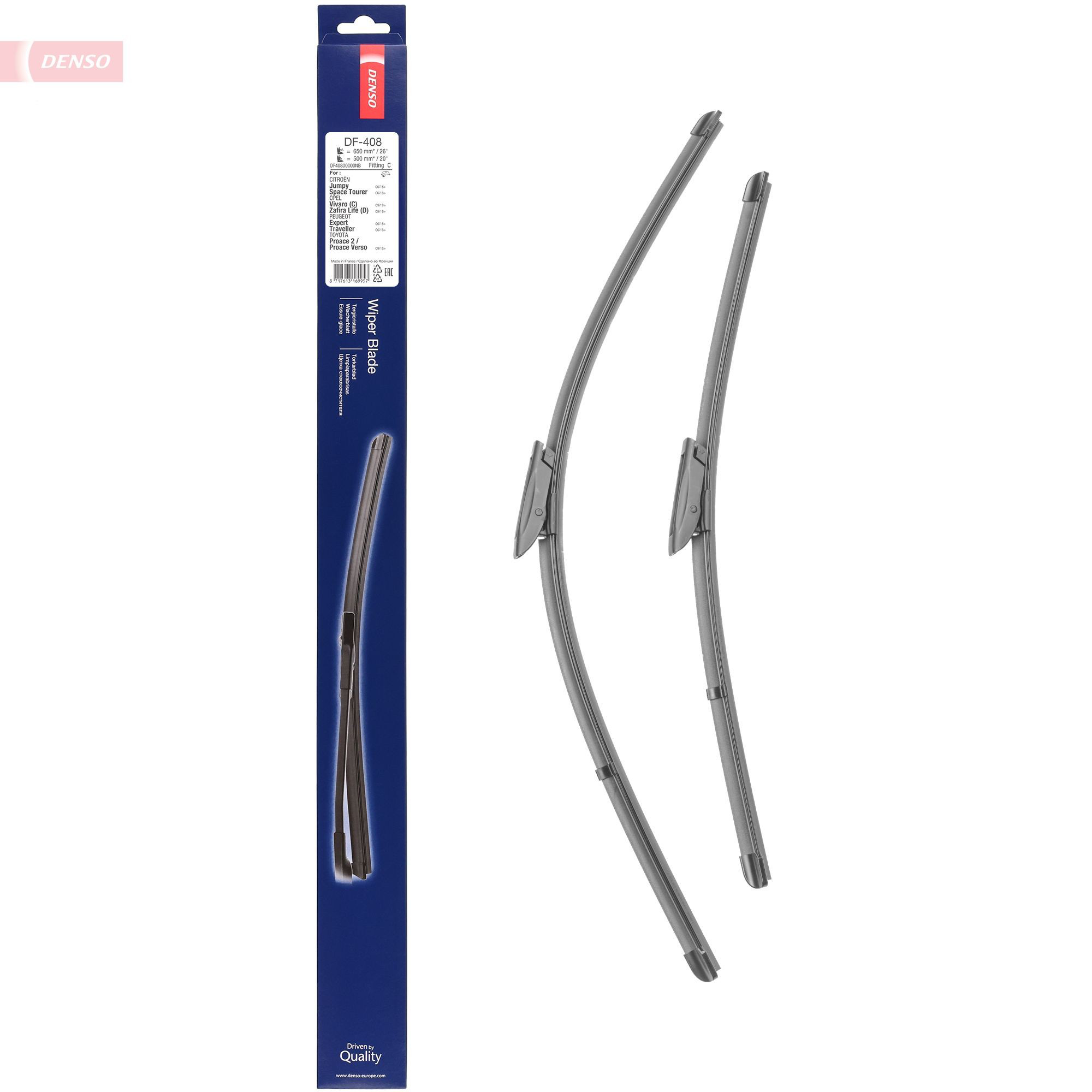 Limpa-pára-brisas do pára-brisas, kit de 2 un. Denso DF408 preço, a partir de 32,03 USD