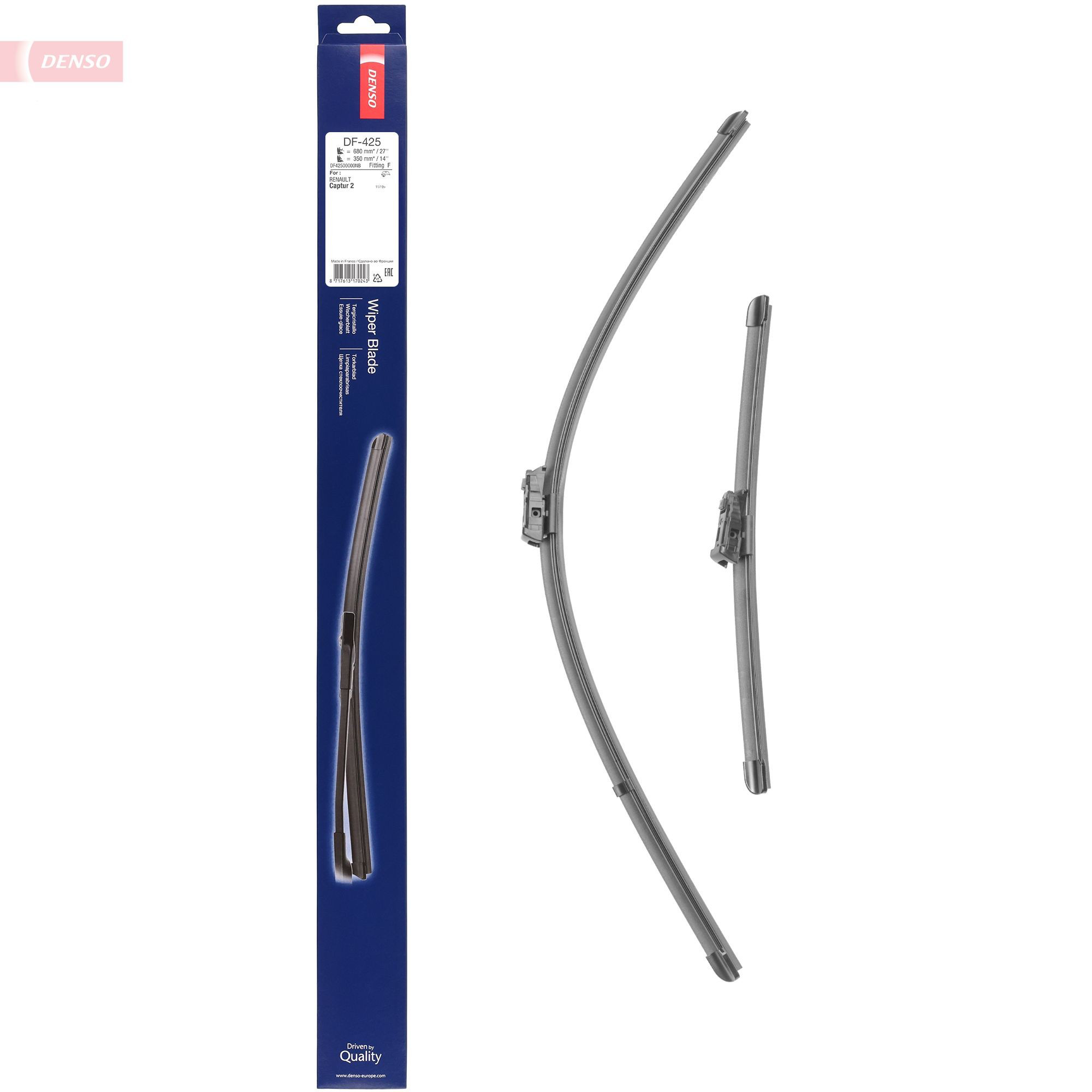 Limpa-pára-brisas do pára-brisas, kit de 2 un. Denso DF425 preço, a partir de 26,27 USD