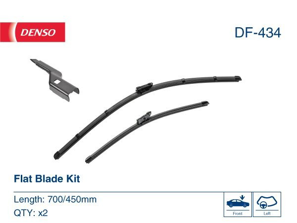 Compre DF434 Denso Limpa-pára-brisas do pára-brisas, kit de 2 un.