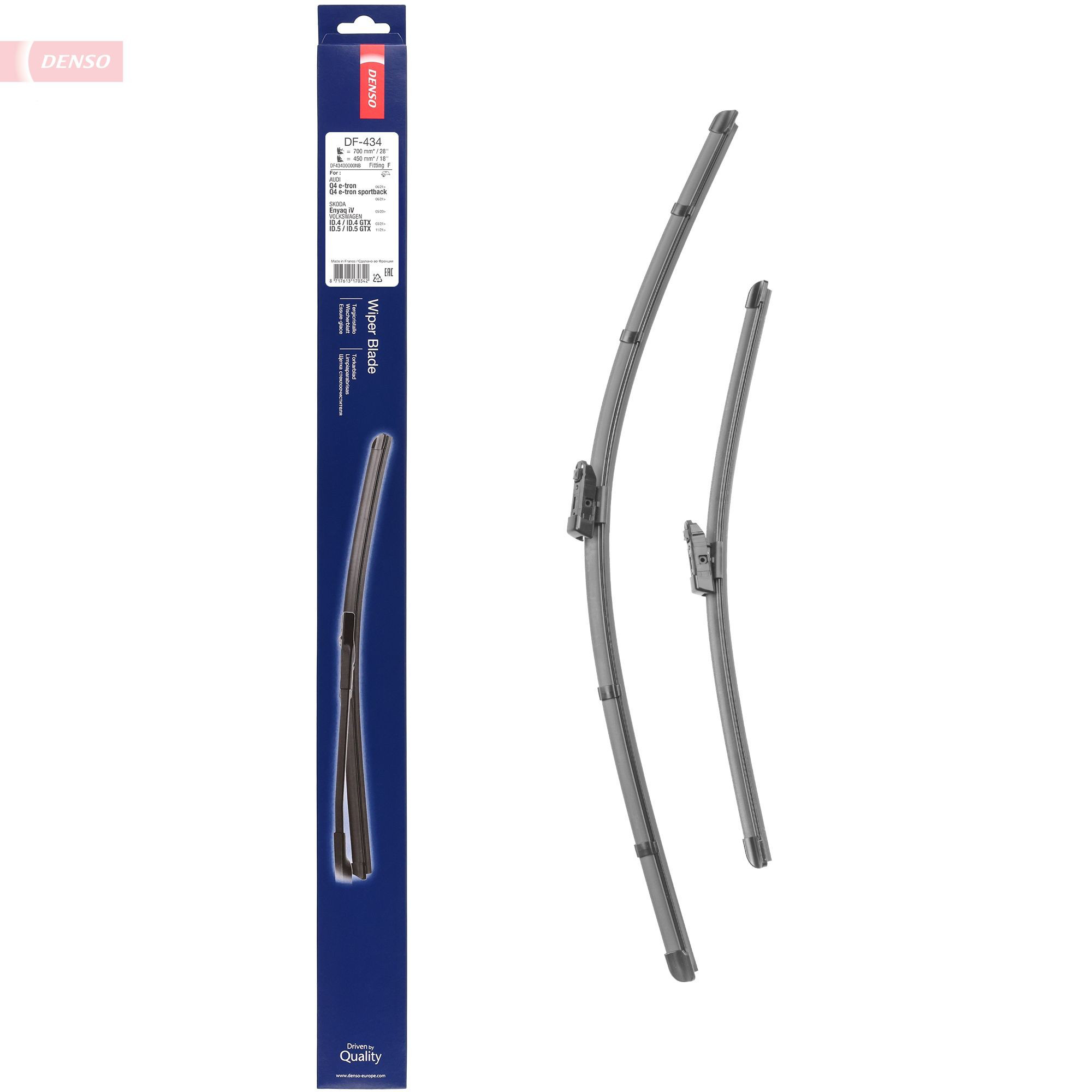Limpa-pára-brisas do pára-brisas, kit de 2 un. Denso DF434 preço, a partir de 12,42 USD
