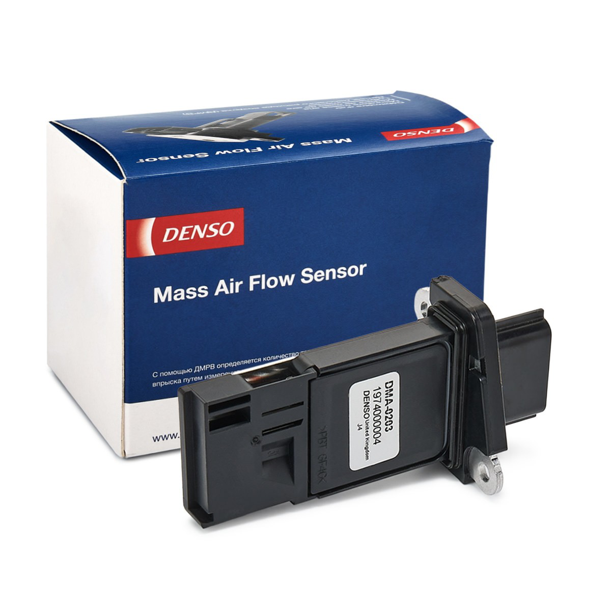 Sensor de fluxo (consumo) de ar, medidor de consumo M.A.F. - (Mass Airflow) DMA0203 Denso