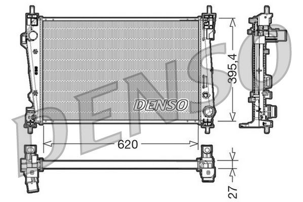 DRM01007 Denso Radiador de esfriamento de motor