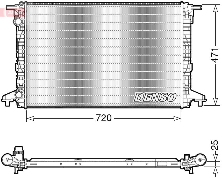 DRM02043 Denso Radiador de esfriamento de motor