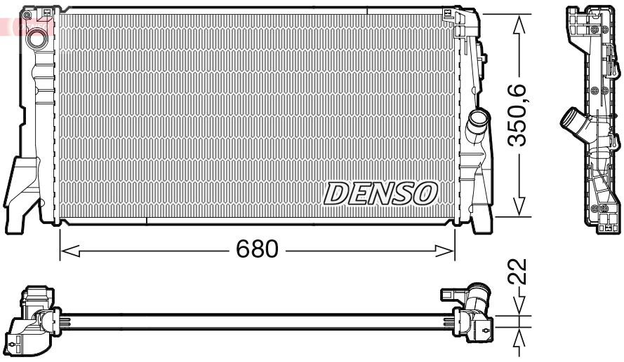 Radiador de esfriamento de motor BMW X1  F48