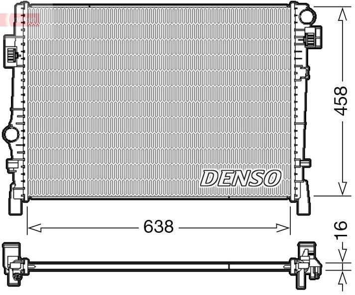 DRM09054 Denso Radiador de esfriamento de motor