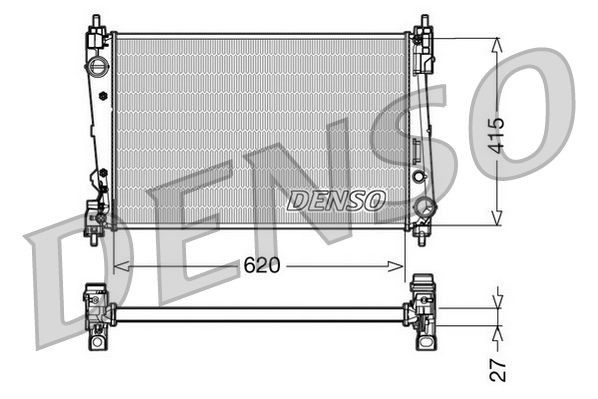 Radiador de esfriamento de motor Denso DRM09111 preço, a partir de 70,16 USD