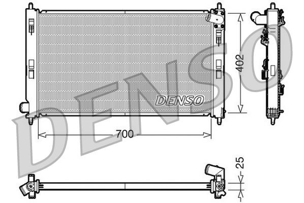 DRM45032 Denso Radiador de esfriamento de motor