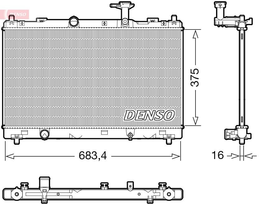  Radiador de esfriamento de motor Suzuki Vitara SUV (LY) (2015 - 2026) 