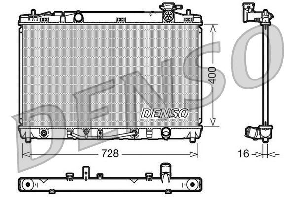 DRM50041 Denso Radiador de esfriamento de motor