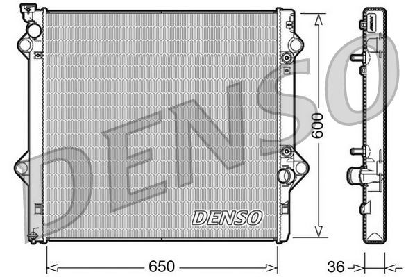 DRM50049 Denso Radiador de esfriamento de motor