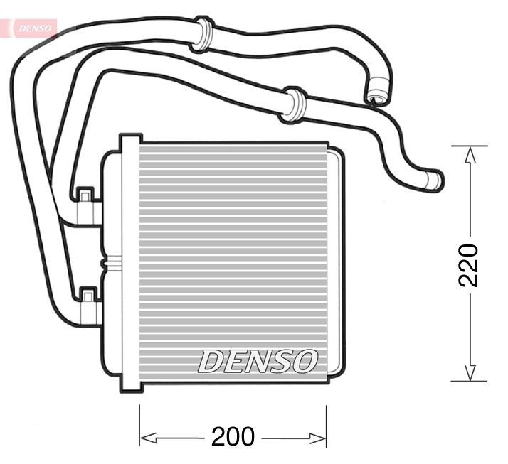 DRR12003 Denso Radiador de forno (de aquecedor)