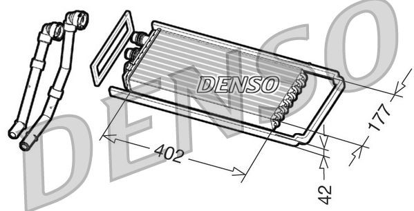 Radiador de forno (de aquecedor) para Iveco Stralis II 
