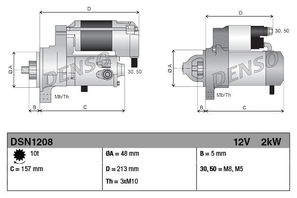 Compre DSN1208 Denso Motor de arranco