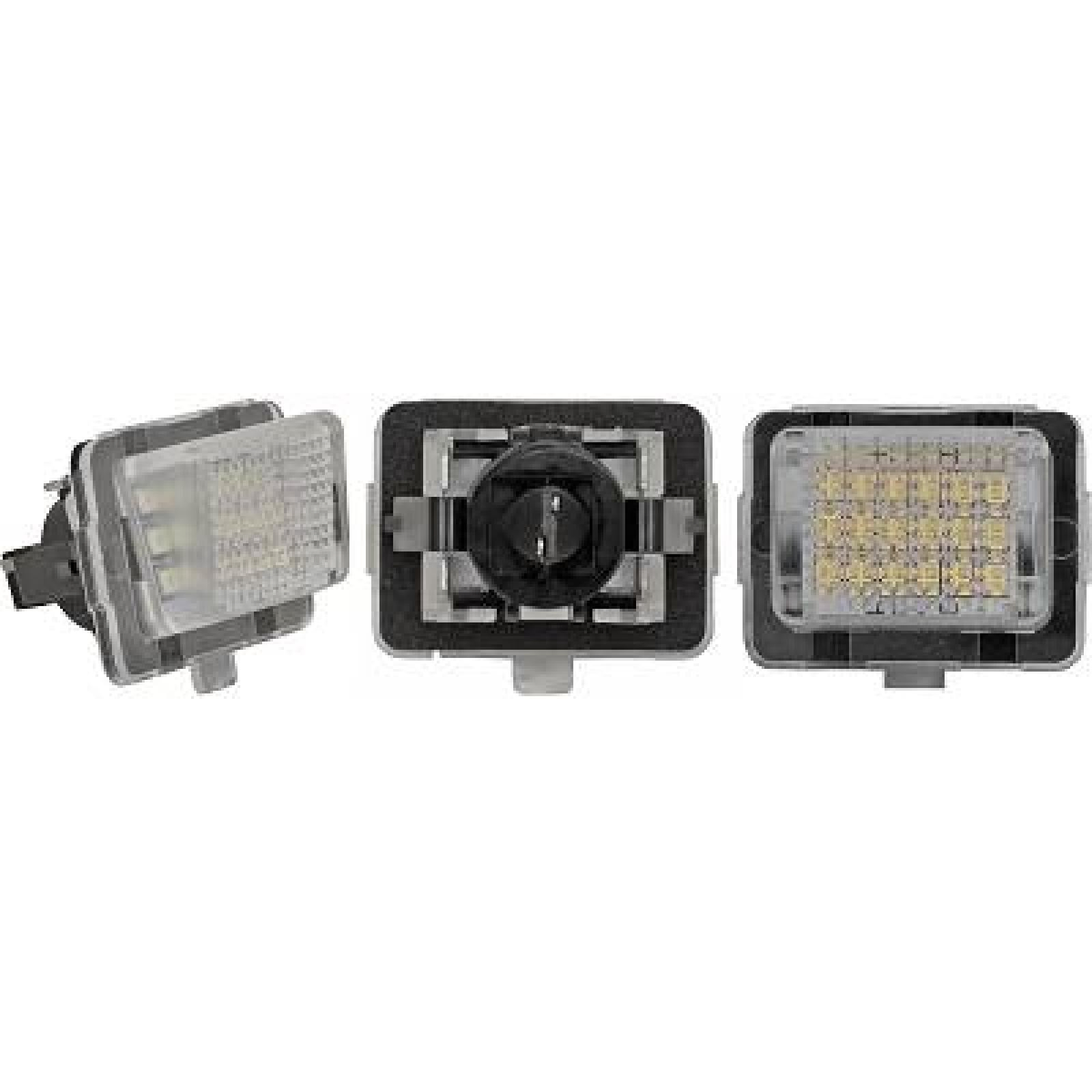 Lanterna da luz de fundo de matrícula traseira Mercedes S sedan (W221) (2005 - 2013) 