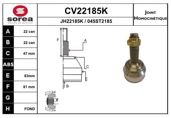 Compre Junta homocinética externa dianteira Skoda Felicia 1