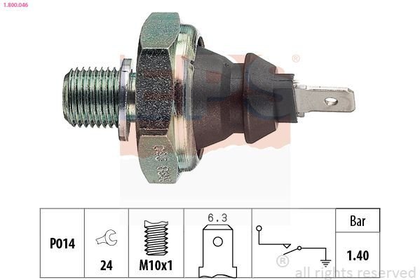 1800046 EPS Sensor de pressão de óleo